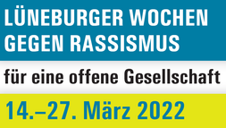 Screenshot des Plakats der Lüneburger Wochen gegen Rassismus für eine offene Gesellschaft 14-27. Märu 2022