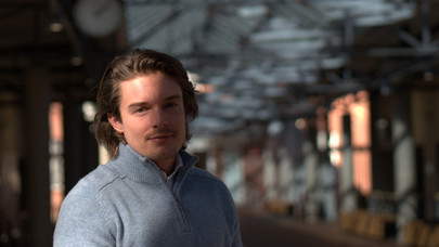 Portrait photo of Finn Bongert, student in the MSAF Masters programme. 