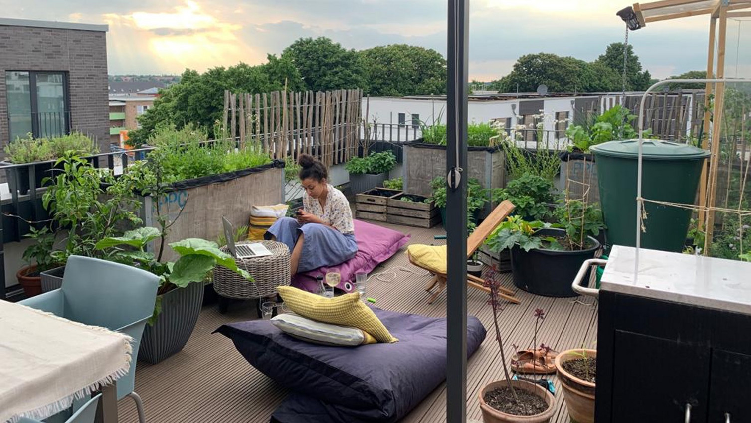 Dachterrasse im Lüneburger Hanseviertel