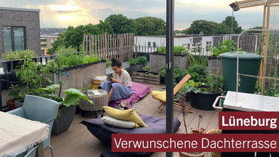 Dachterrasse im Lüneburger Hanseviertel