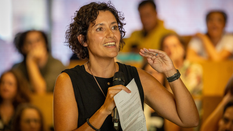 Prof. Dr. Berta Martín-López at the SocSES conference Prof. Dr. Berta Martín-López speaking at the SocSES conference