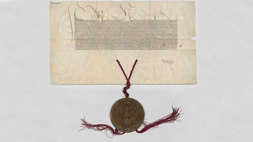Urkunde von 1571, Vorderseite