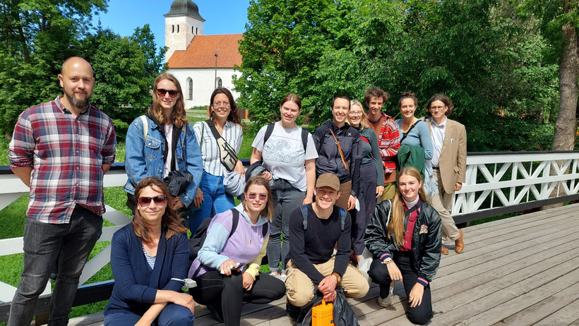 Gruppenfoto in Viljandi Estland 