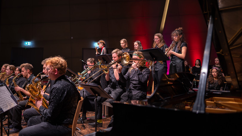 Die Leuphana Big Band beim Semesterabschlusskonzert im Januar 2025