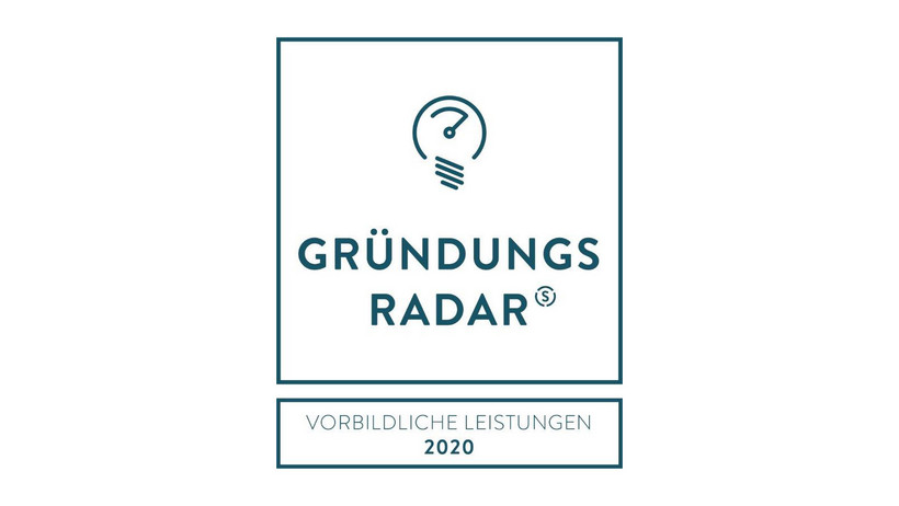 Auszeichnung Gründungsradar 2020: Vorbildliche Leistung