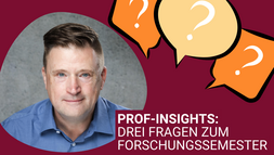 Prof-Insights: Drei Fragen zum Forschungssemester an Prof. Dr. Schulte