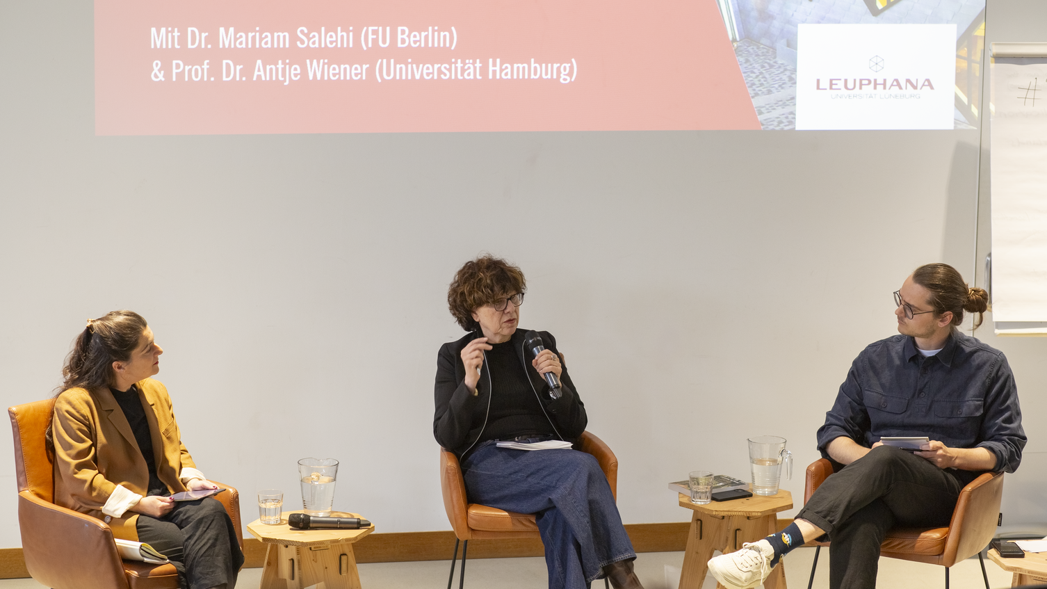 Diskussionsabend mit Dr. Mariam Salehi, Prof. Dr. Antje Wiener und Dr. Wolfgang Minatti