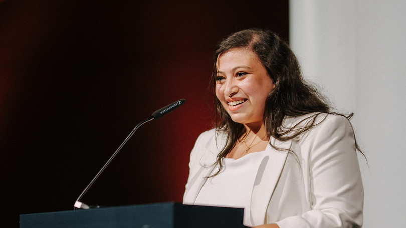 Student Speaker Aya Tawfic