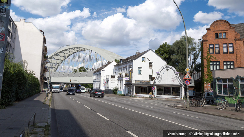 Entwurf für die neue Brücke