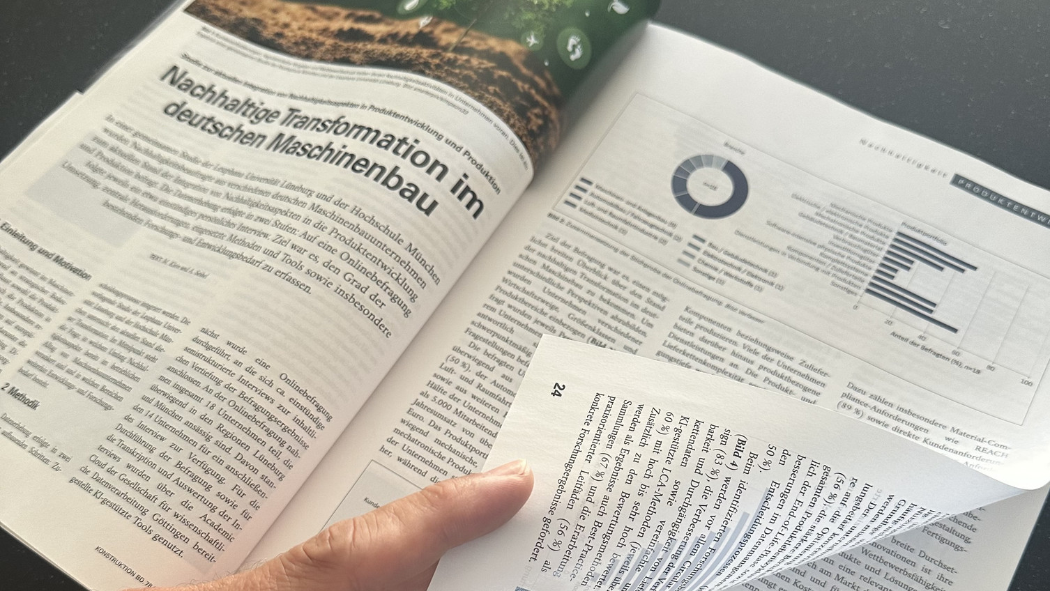 The article “Sustainable Transformation in the German Machinery Industry—A Study on the Current Integration of Sustainability Considerations into Product Development and Production” has been published in the journal “Konstruktion,” 78(9) The article “Sustainable Transformation in the German Machinery Industry—A Study on the Current Integration of Sustainability Considerations into Product Development and Production” has been published in the journal “Konstruktion,” 78(9)