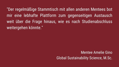 enterJOB Statement von Mentee Amelie Gino