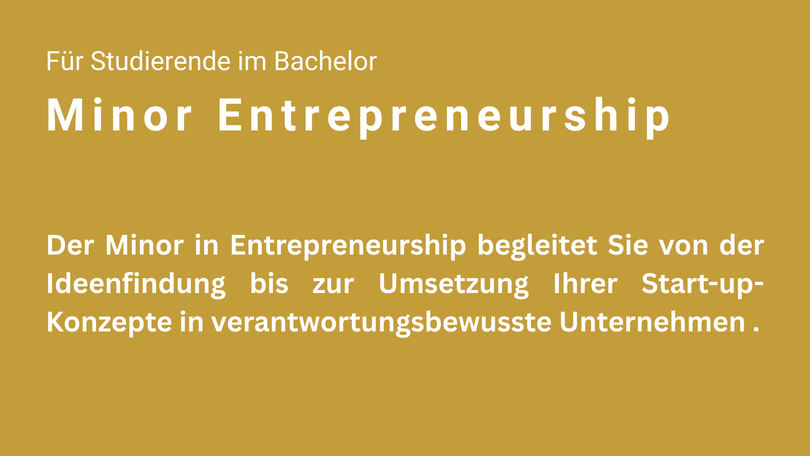 Minor Entrepreneurship