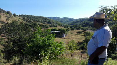 Local in a hilly landscape at the edge of tropical dry forest