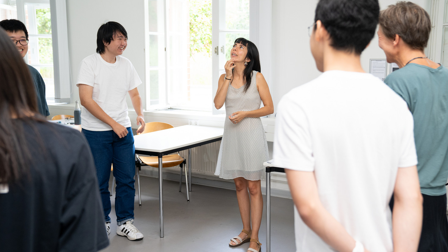 Leuphana Summer School 2024. Täglicher Deutschunterricht und von zwei Studierenden geführte Ausflüge in der Stadt, um Lüneburg besser kennenzulernen.