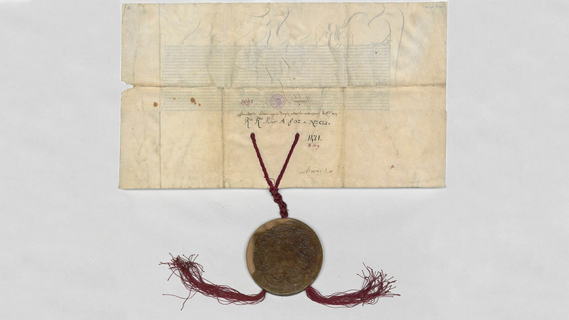 Urkunde von 1471 (Rückseite) Urkunde von 1471_Rückseite
