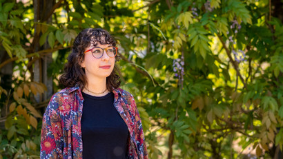 Portrait photo of Katherine Gaul, student of the Masters Cultural Studies: Culture and Organization