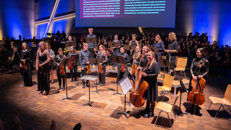 Die Leuphana Camerata beim Semesterabschlusskonzert im Januar 2025