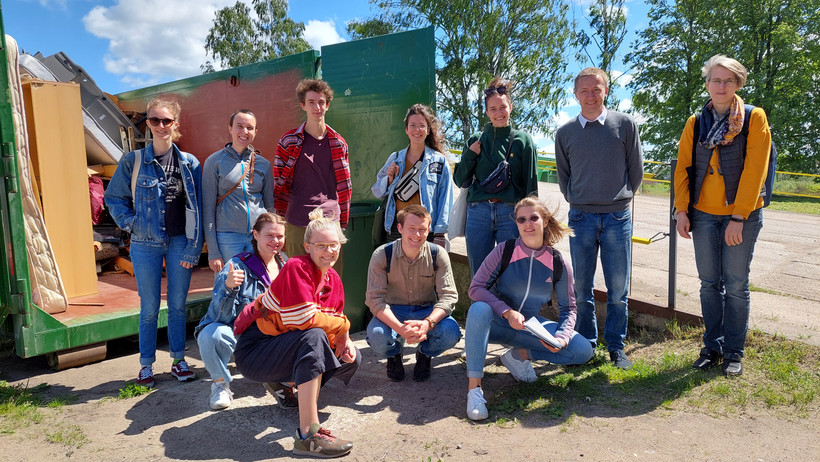 Gruppenbild in Valmiera, Lettland