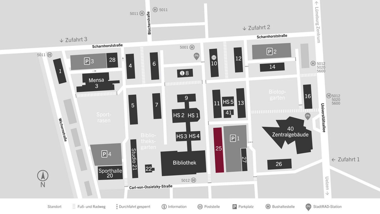 Lageplan Campus Universität Lageplan Campus Universität