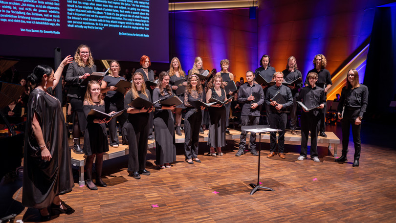 Der Leuphana Kammerchor beim Semesterabschlusskonzert im Januar 2025