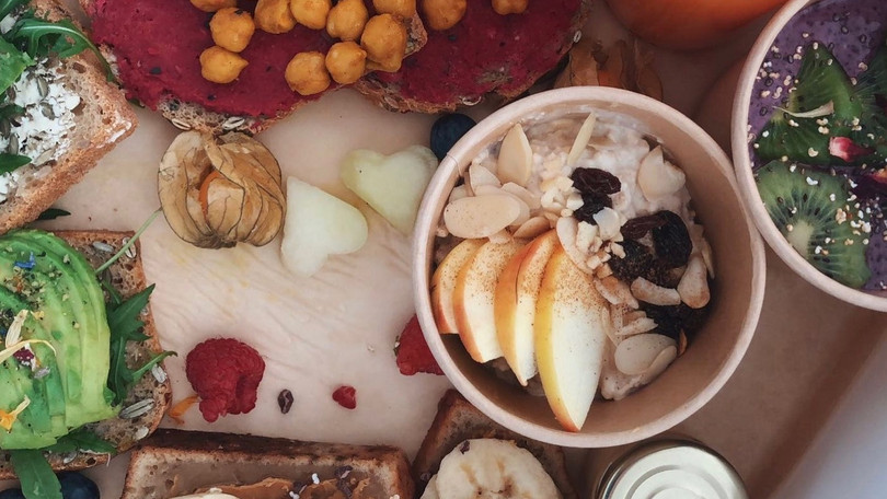 Vegane Frühstücksbox im Café Lil im Heidkrug