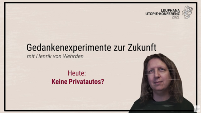 Henrik von Wehrden und sein Gedankenexperiment zur Zukunft