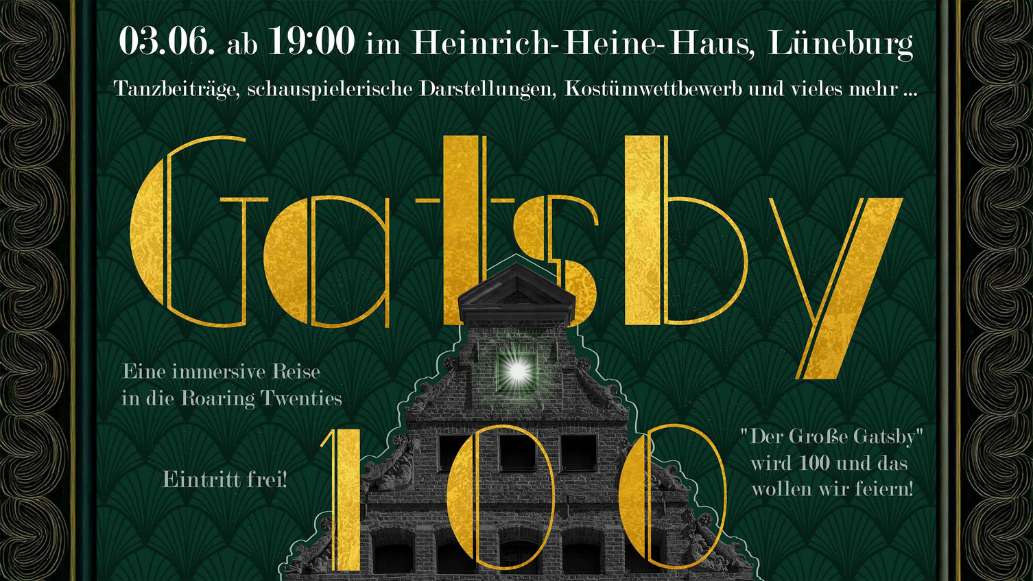Literaturbüro Lüneburg und Leuphana laden zu „Gatsby 100“ ein