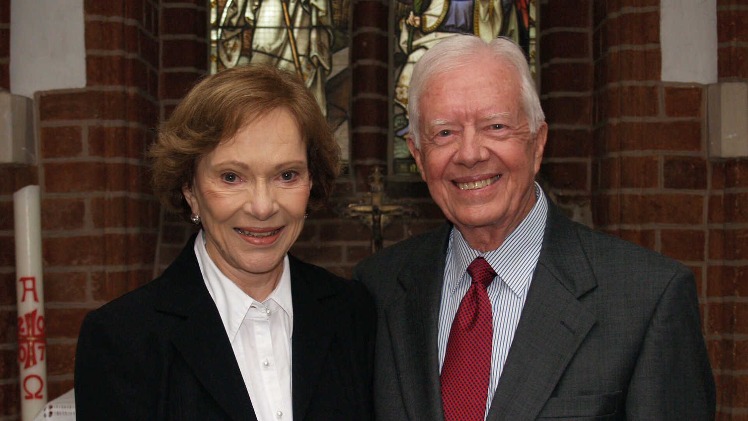 Jimmy und Rosalynn Carter in der St. Michaelis-Kirche in Lüneburg