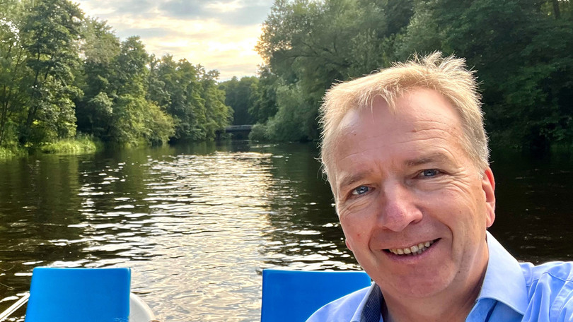 Gasthörer Jörg Werner beim offenen Hörsaal