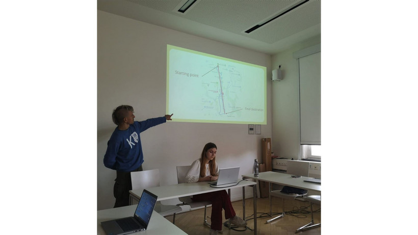 Gruppenpräsentation vom "Transect Walk"