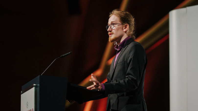 Student Speaker Niklas Hampe