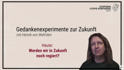 Henrik von Wehrden und sein Gedankenexperiment zur Zukunft