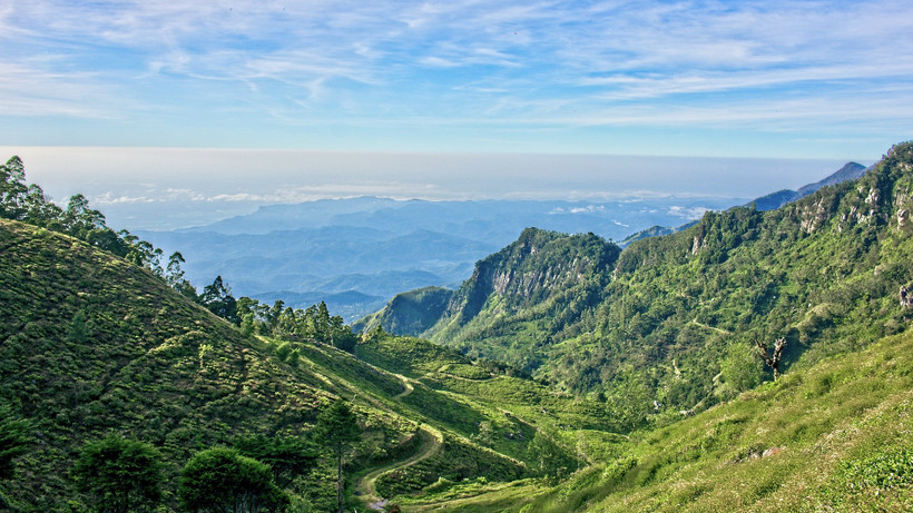 Das Foto zeigt eine Landschaft in Sri Lanka.