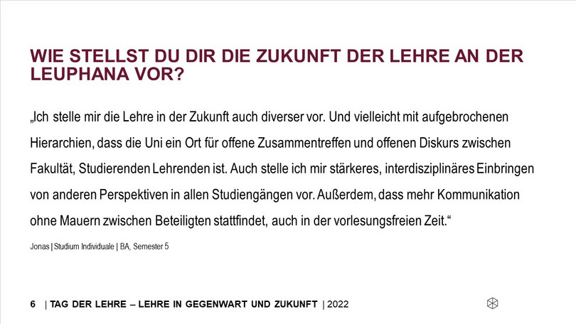 Jonas, Studium Individuale, Tag der Lehre 2022