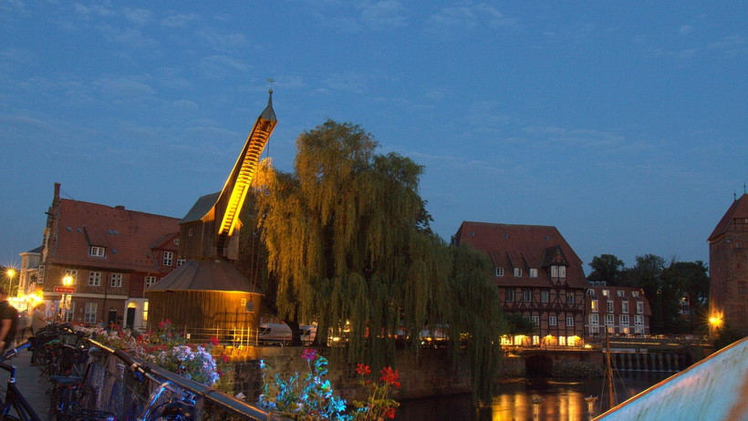 The Stint in Lüneburg at twilight