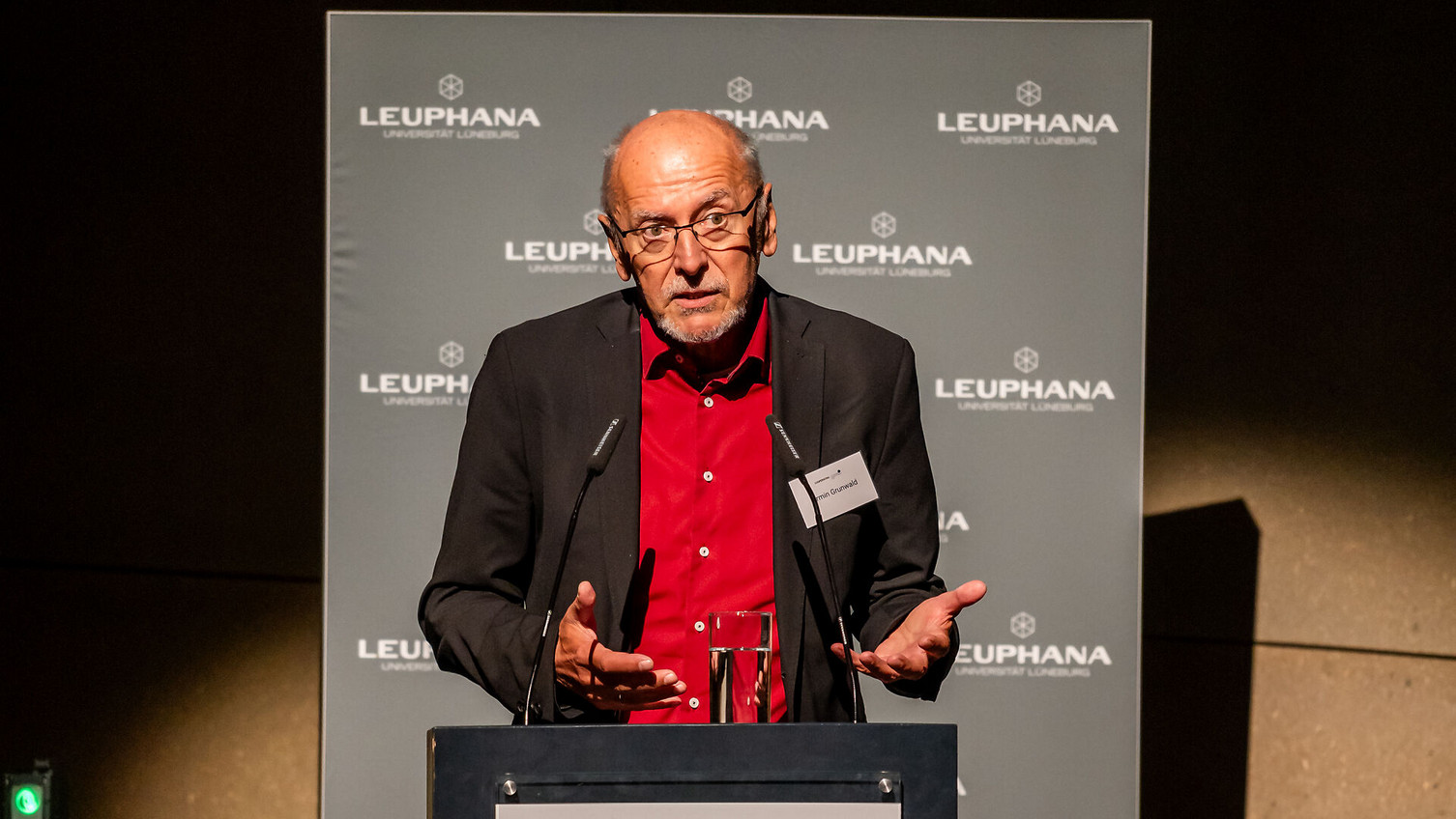 Armin Grunwald in speech position