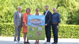 Personen halten Poster