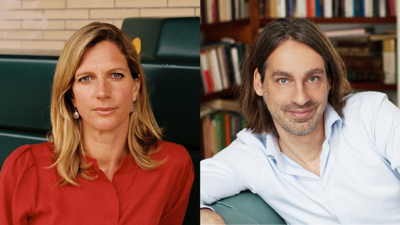 Die Gastgeber*innen der Utopie-Konferenz: Maja Göpel und Richard David Precht