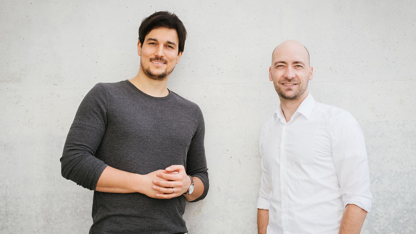 Ein Portraitfoto von Vincent-Immanuel Herr und Martin Speer