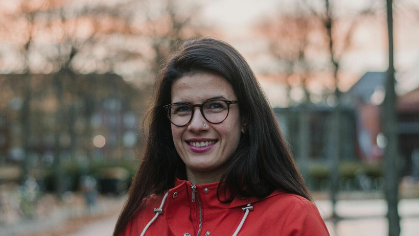 Luise Görges at the Leuphana Campus 