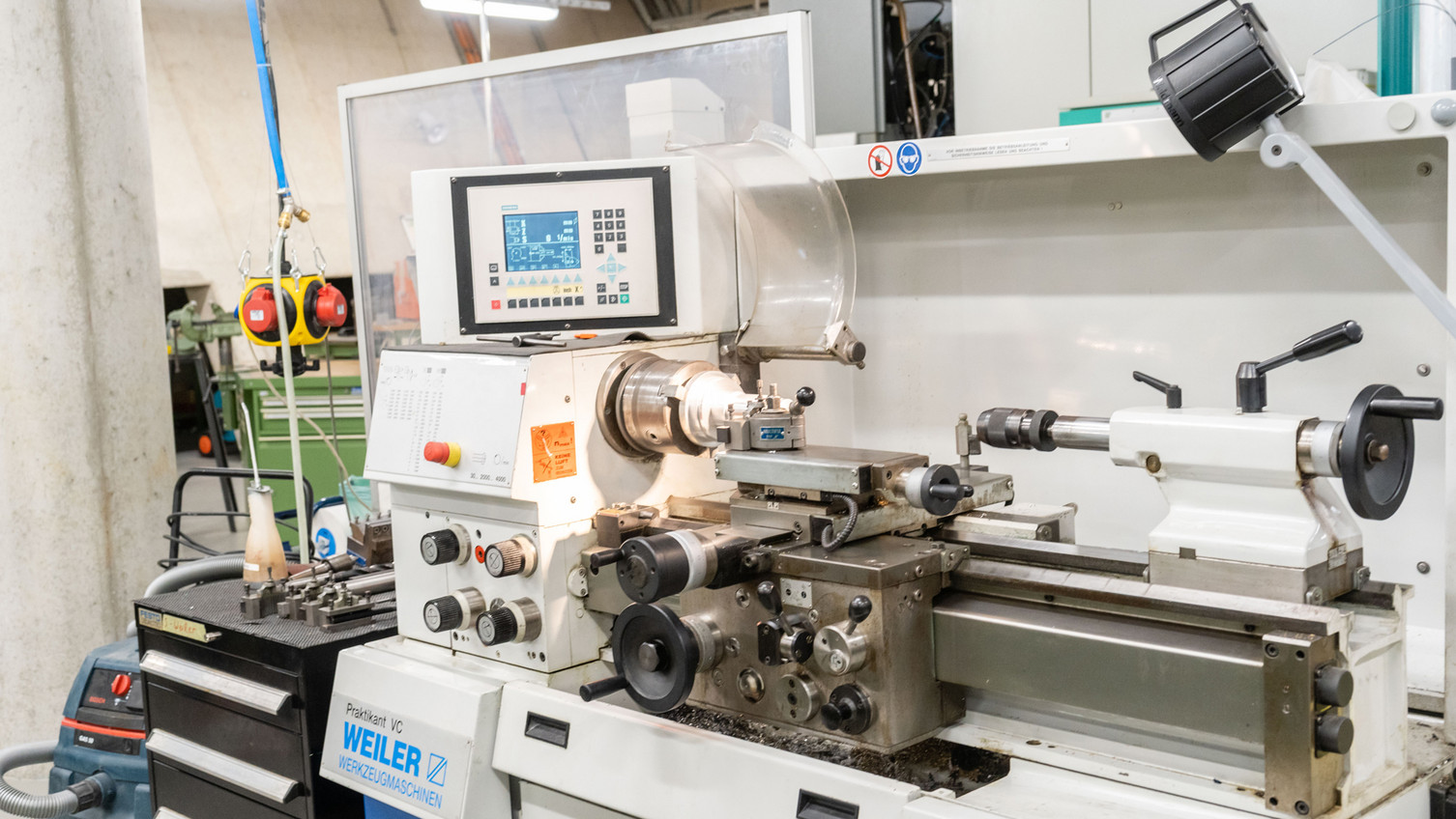 Konventionelle Drehmaschine Weiler Praktikant Vc (Ausbildungsdrehmaschine) Weiler Praktikant Drehmaschine