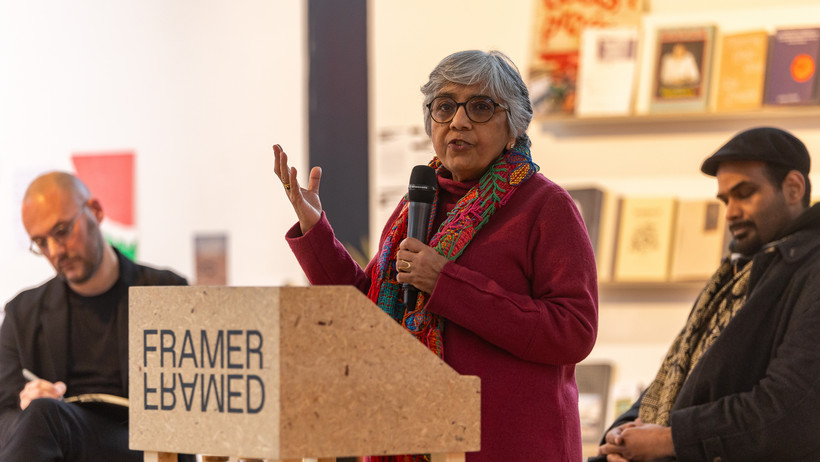 Radha d'Souza beim Book Launch im Framer Framed