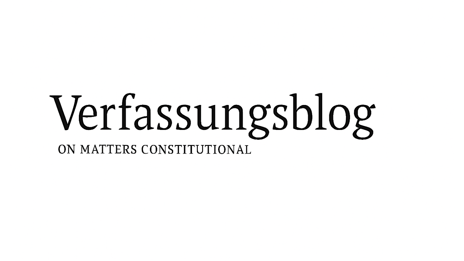 Verfassungsblog Logo