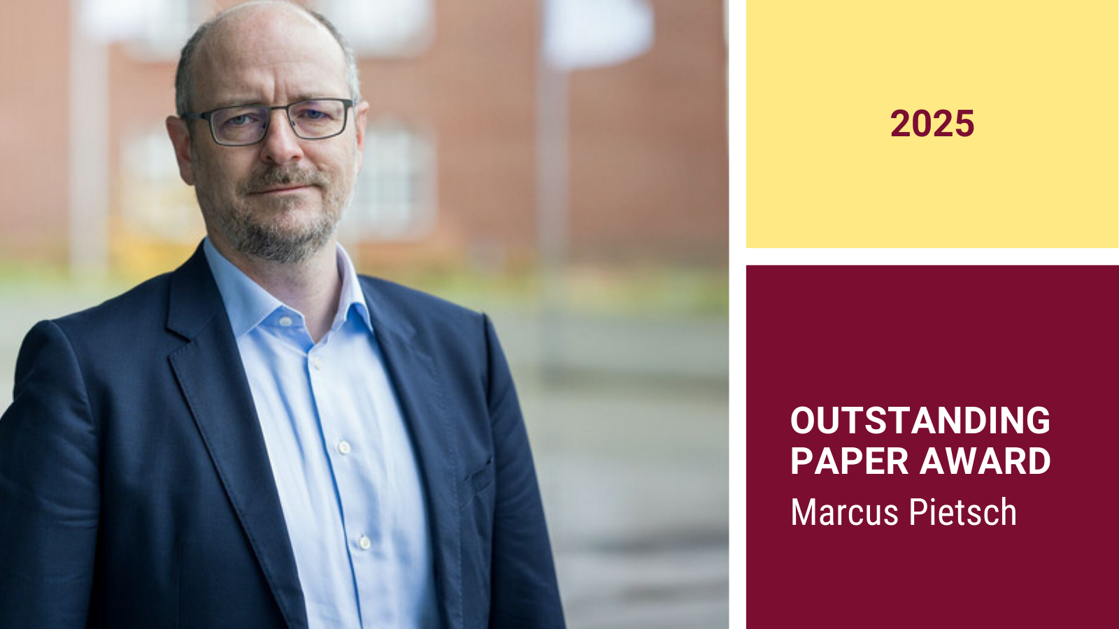 Prof. Dr. Marcus Pietsch Professor für Bildungswissenschaft, insbesondere Bildungsmanagement und Qualitätsentwicklung