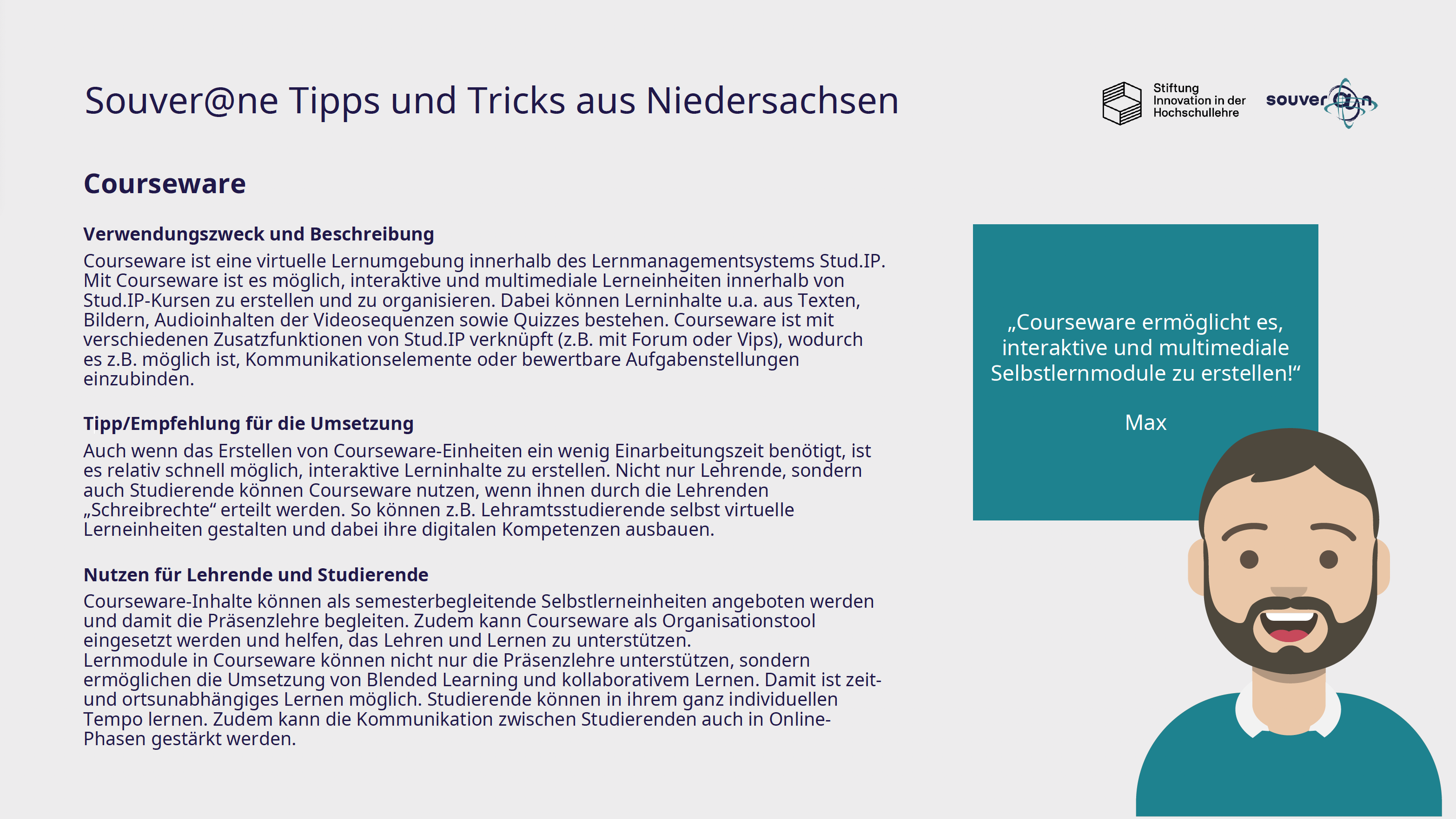 Souver@ner Tipp Courseware