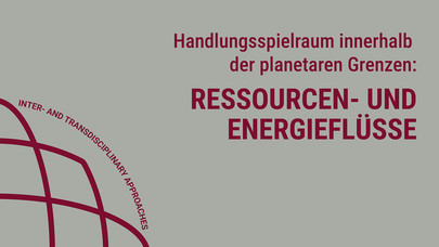 Ressourcen Ressourcen- und Energieflüsse
